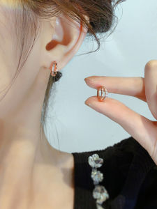 ต่างหูเงินแท้รุ่งเรืองใหม่รูปดอกกุหลาบ 925 ต่างหูเงินแท้สไตล์หรูหรา น้ำหนักเบา ขนาดใหญ่