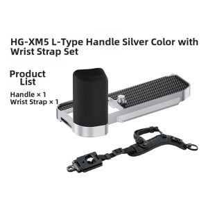 JJC | Fujifilm X-M5 Compatible L-Shape Grip Base Aluminum Protection and Expansion Accessories Quick Release Plate Shutter Button Cover