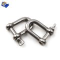 304 ตรง D กุญแจมือสั้นสแตนเลส Breaking D Rigging Shackle Hooks เรือ rigging ฮาร์ดแวร์ M4 M5 M6 M8 M10 M12 M14 M16. 