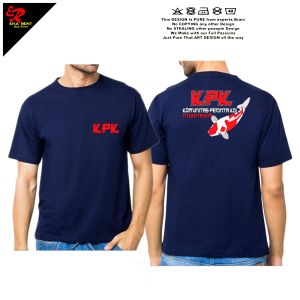 Baju Kaos Pria Gambar Ikan Koi Lengan Pendek