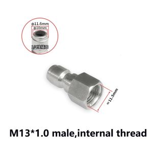 1/4 Inch Quick Connect Pressure Washer Fittings Stainless Steel Male and Female Adapter Set (Internal Thread External Thread)