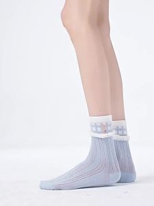 Cute Rabbit Design Spring/Summer Breathable Mid-Calf Socks
