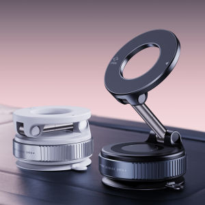 Car Mount Electric Vacuum Magnetic Holder Foldable Strong Suction Stand For Cell Phone For iphone 12 13 14 15 16 Live Streaming