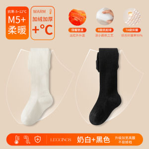 Thickened Fleece Girls Tights Princess Style Childrens Stockings Autumn Winter Cotton Bear Brand Soft Material Baby Socks