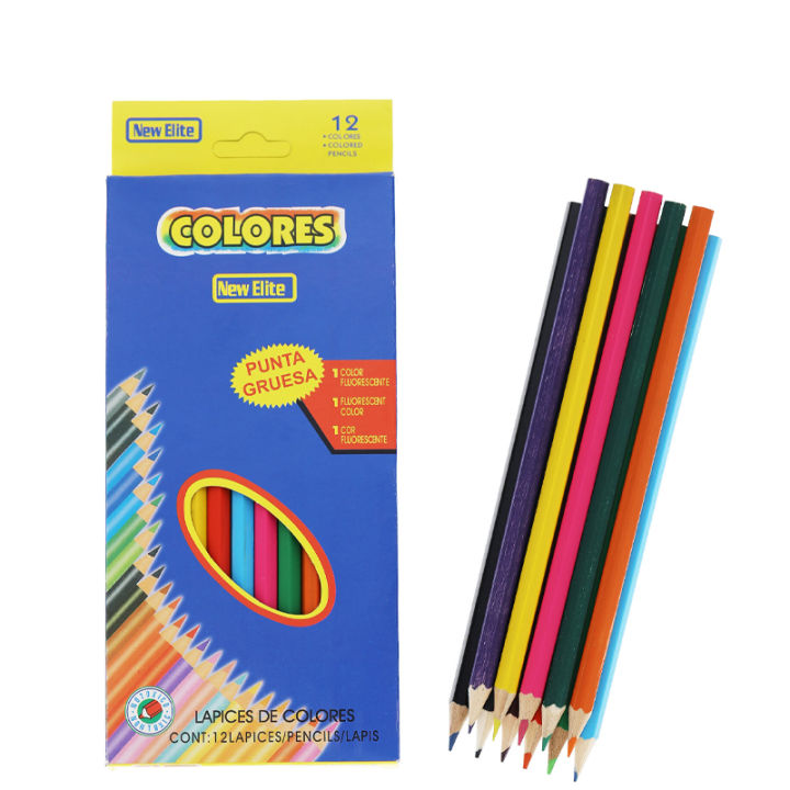 Paintyou 12PCS/Box Basics Premium Multicolor Colored Pencils For Kids  Coloring Back to School Supplies Oil Based Lead Color Pencil Drawing Oil  Pastel