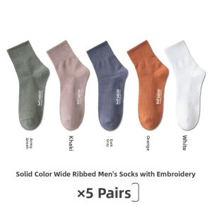 miiow | Mens Mid-Calf Breathable Cotton Socks Thin Antibacterial Sport Long Tube Socks Anti-Odor Summer Lightweight Sweat Absorbent
