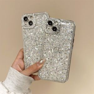💯【Phone Case】+FREE Shipping 💯Luxury Bling Glitter Diamond Case New 6D Ultra-Thin Phone Case Is Suitable For iPhone 11 12 13 14 15 Pro Max Shockproof Bumper Case