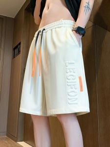 Quần Short Thể Thao Thoáng Khí Bằng Lụa Băng Mùa Hè Cho Nam Quần Dài Vừa Phải Thể Thao Thoải Mái Thoáng Khí Quần Dài Thường Ngày