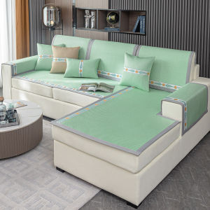 Modern Simple Ice Silk Living Room Summer Sofa Pad Cover Dustproof AntiCat Scratch Washable NonSlip Style Home Textile