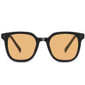 Black Large Frame Polarized Sunglasses Womens Summer Slimming Eyewear Korean Style Big Face Sun Glasses Fashionable round Faces. 