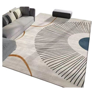 Modern Ins Style Hotel Bedroom Carpet Soundproof Non Slip Living Room Rectangle Shaped Home Decorative Area Rug for Balcony