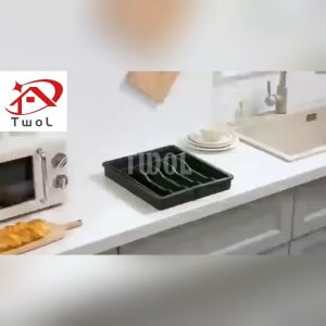 TWOL SHOP 1pcs Utensils Organizer Adjustable Cutlery Storage Tray Expandable Spoon Fork Divider Drawer Organizer