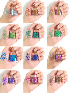 Kids Glitter Eye Shadow Elf Makeup Stage Performance Atmosphere Sense Color Painting Chameleon Glitter Gel Sequin