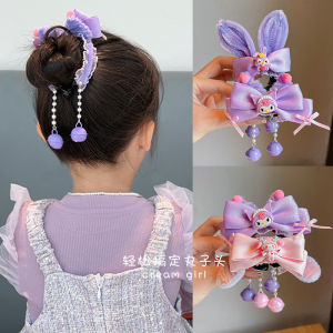 Children's Cartoon Hair Accessories: Stylish Bun Headwear & Girls' Hair Clips