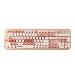 EWEADN | Bluetooth Silent Aesthetic Mechanical Feel Keyboard Mouse Set