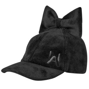 Parent-Child Embroidered Butterfly Knot Soft Top Duckbill Cap Autumn Winter New Style Fashionable Casual Cotton Hat for Kids