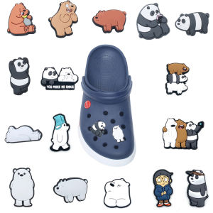 9/10Pcs Panda Polar Bear Shoes Charms Cartoon Clog Sandal Garden Shoe Decoration Accessorie Buckles Kids Party Gifts
