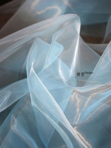 Water Light Organza Transparent Soft Mesh Wedding Dress Designer Fabric Han Dynasty Formal Dress High-End Dress Cloth