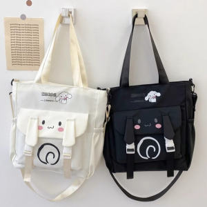 Large Capacity Womens Crossbody Bag Single Shoulder Backpack Tutoring Class College Student Handbag Book Carrier