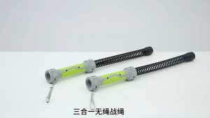 Cordless Battle Rope-Portable Home Gym Set High-Frequency Vibration Anti-Slip Grip & Spring Core Ropeless Battle Rope Trainer Fitness Equipment