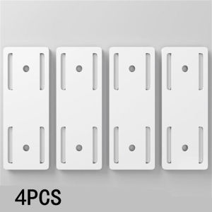 4/10pcs Self-Adhesive Socket Fixer Wall Hanging Power Strip Holder Fixator Plug-in Wall-Mounted Fixer Household Organizer