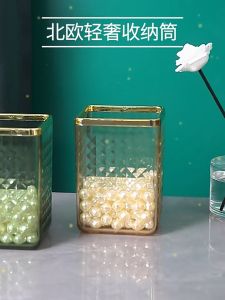 Makeup Brush Holder Organizer Office Desktop Stationery Organizer Box Acrylic Pen Holder