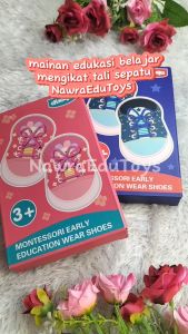 Mainan edukasi belajar MENGIKAT TALI SEPATU