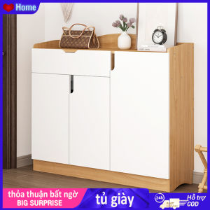 HOMESENCE Kệ Giày Tủ giầy dép 2 cánh tủ kệ giày gỗ phong cách hiện đại trang trí nhà đựng đồ tiện lợi Tủ gỗ chống thấm