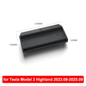 Storage Tray for Tesla Model Y YL Juniper 2025 Model 3 Highland Rear Screen Storage Box Dashboard Bracket Tissue Box ECT Panel