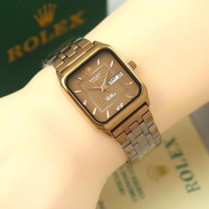 Jam Tangan Wanita Stainless Steel Elegan Tanggal Hari Aktif