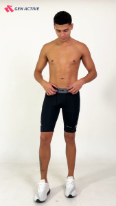 GEN ACTIVE Celana Legging Pria Celana Compression Baselayer Cowok Pakaian Olahraga Quick Dry