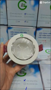 Đèn Downlight Âm trần 12W GLED chống chói chip led Osram độ sáng cao thiết kế sang trọng hiện đại