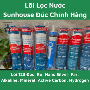 Bộ Lõi Lọc Nước 123 Sunhouse Đúc Chính Hãng - Lõi Lọc Nối Nhanh Dễ Dàng Lắp Đặt Áp Dụng Cho Nhiều Model Máy Lọc Nước