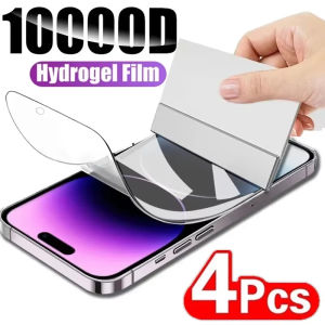 4PCS Hydrogel Film For Samsung Galaxy A54 5G A15 A51 A36 5G A52 A16 S20 FE A25 A32 5G A31 A24 A26 A70 A12 A02s Screen Protector