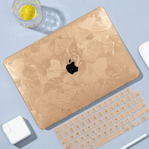 For Macbook Leather case gradient Flower Case for air 13 15 m4 m3 m2 m1 pro 14 16 inch A3112 A3113 A3114 Free keyboard cover