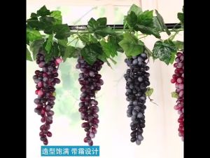 Dây Nho giả lá xanh dài làm cây hoa trang trí TODOCO gồm 20 lá 36 lá81 lá có thêm Chùm Nho để lựa chọn