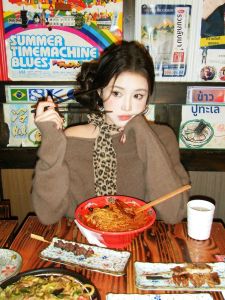 JIFANPAUL | Retro Y2K Chic Leopard Print Scarf