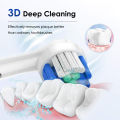 Electric Toothbrush for Adults 5 Modes Rotary Tooth Brush with 4 Replacement Soft Brush Heads Rechargeable Intelligent Timing. 