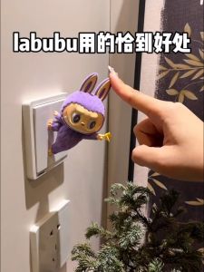 Labubu Button Switch Decorative New Year Decoration 3D Cute Trendy Collectible Anime Cartoon Style Moisture Proof from China