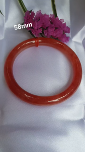 Vòng Cẩm Thạch Đỏ đẹp A 58mm x cọng 8mm màu đỏ tươi sáng bóng mượt đỏ là màu chiến thắng chuẩn hợp nữ mạng hỏa mạng thổ 55kg - 68kg đeo đẹp tay may mắn tốt sức khỏe công việc rực rỡ tài lộc chỉ có 800k ạ