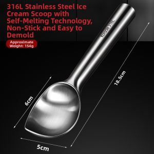 Korade | Self-Melting Stainless Steel Ice Cream Scoop