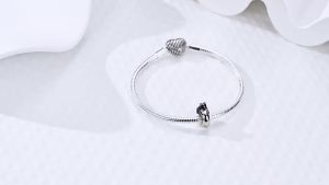 925 Sterling Silver Spacer Beads Multi Color CZ Large Hole Stopper Beads Fit Snake Bracelet Luxury DIY Jewelry Gift Women Girls