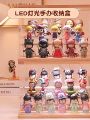 4/5Layers Acrylic Display Box Toy Storage Case Dustproof Desktop Organizer Storage Wooden Display Box With Lights. 