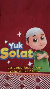 Sarung Instan Anak Laki-Laki Karakter Yuk Sholat Motif Polos Dobby Usia 2 Sampai 7 Tahun