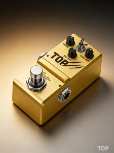 Bàn Đạp Guitar ROWIN LN-318 TOP Mini Clean Boost 2 Chế Độ Âm Thanh True Bypass Hiệu Ứng Analog Màu Vàng