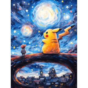Bandai | Diamond Painting Pokémon Pikachu Bulbasaur Round/Square Diamond Mosaic Art Creative Handmade Home Decor Gift