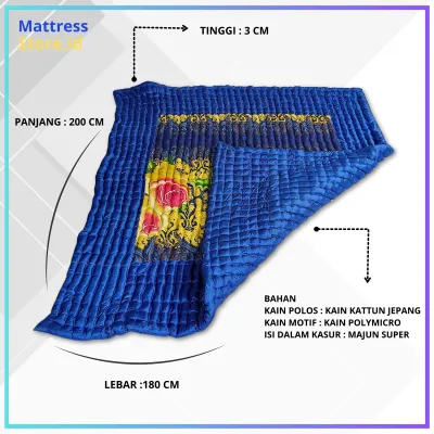 Kasur Lantai Lipat Palembang All Size Muat 1- 4 Orang Motif Standar/Mattress Portable High Quality