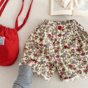 Girls Long Sleeve Hoodie Spring Autumn Floral Print Loose Baby Cotton Polyester Blend T-Shirt Childrens Korean Style Top