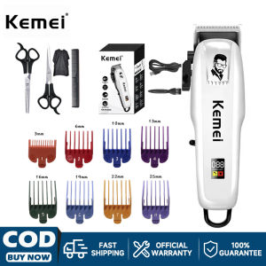 Kemei RazorHair Clipper Professional LCD Electric Hair Clipper for Men Wireless Trimmer KM-PG809A The Meridian Shaver