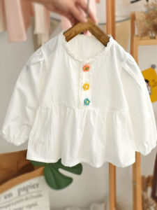 Stylish Korean Style Long Sleeve Girls Shirt